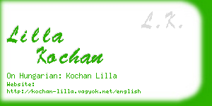 lilla kochan business card